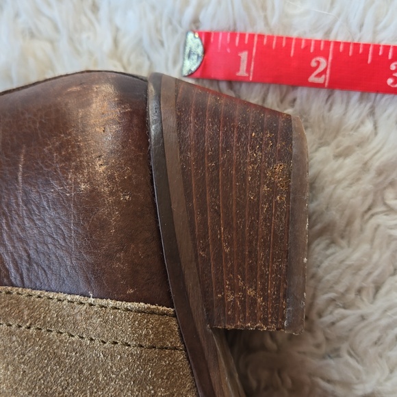 Madewell Cait Distressed Suede/ Leather Ankle Bootie US 7 - Picture 9 of 13